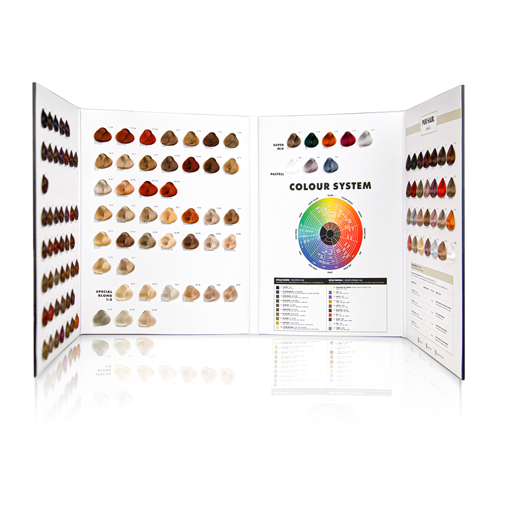 Colour Chart 1pcs Pur Hair