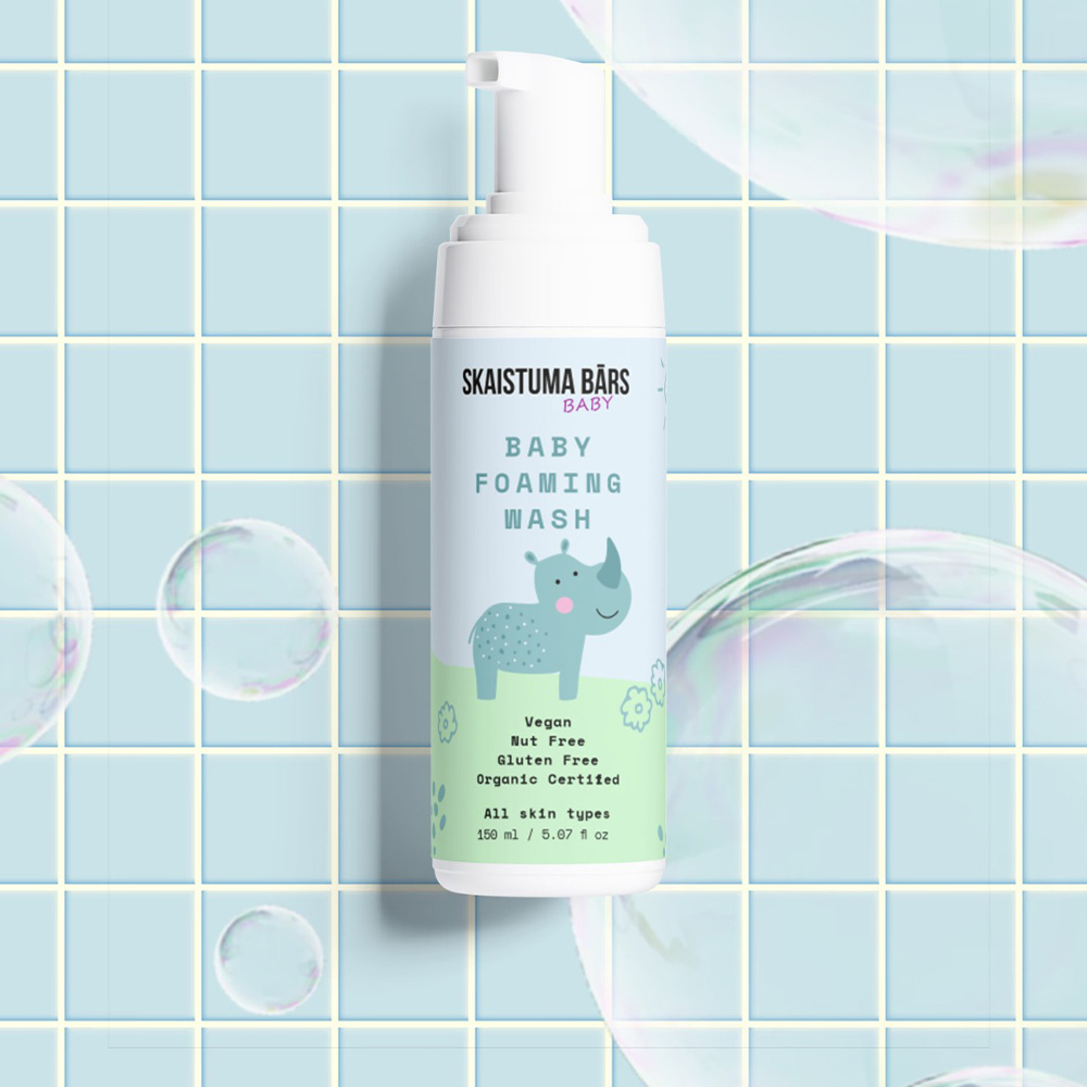 Baby Foaming Wash 150ml Skaistuma Bārs Baby