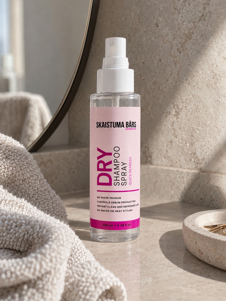 Quick Refresh Dry Shampoo Spray 100ml Skaistuma Bārs Cosmetics
