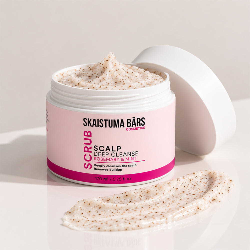 Deep Cleanse Scalp Scrub - Rosemary & Mint 170ml Skaistuma Bārs Cosmetics