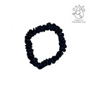 Silkvei Silk Scrunchie + Hyaluronic Acid – Black - S
