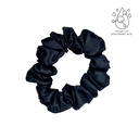 Silkvei Silk Scrunchie + Hyaluronic Acid – Black - M