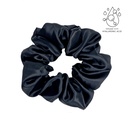 Silkvei Silk Scrunchie + Hyaluronic Acid – Black - L