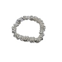 Silkvei Lux Silk Scrunchie – White - S