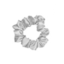 Silkvei Lux Silk Scrunchie – White - M