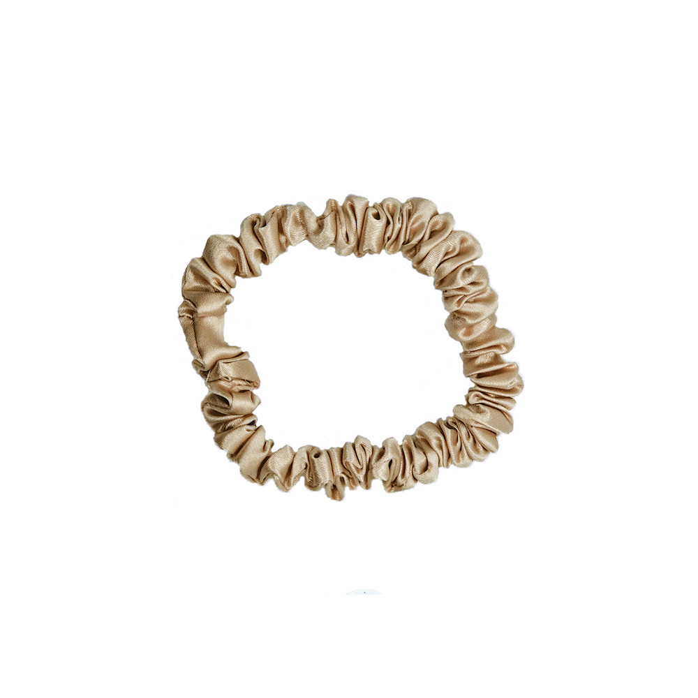 Silkvei Lux Silk Scrunchie – Champagne - S