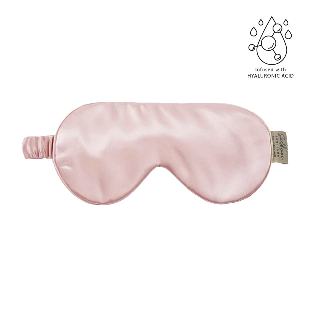 Silk Eye Sleep Mask + Hyaluronic Acid – Pink - Silkvei 