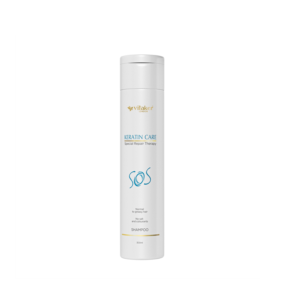 Keratin Care SOS Shampoo 300ml Vitaker London