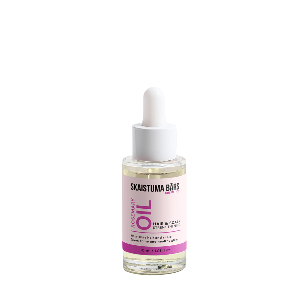 Rosemary Hair & Scalp Strengthening Oil 30ml Skaistuma Bārs Cosmetics
