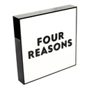 Four Reasons logo zīme ar apgaismojumu